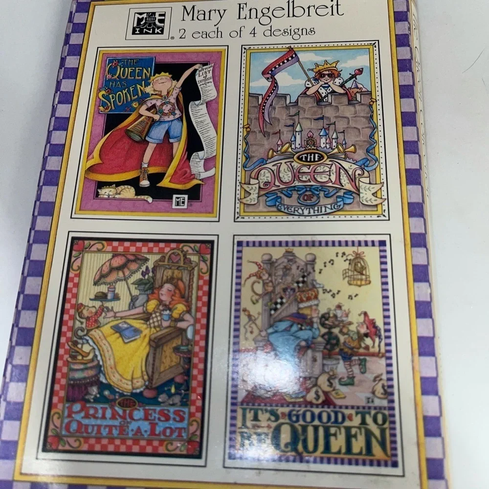 Set of 5 Mary Engelbreit cards as pictured- CUTE!!
